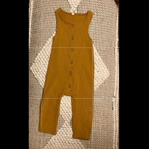 Quincy Mae mustard jumpsuit